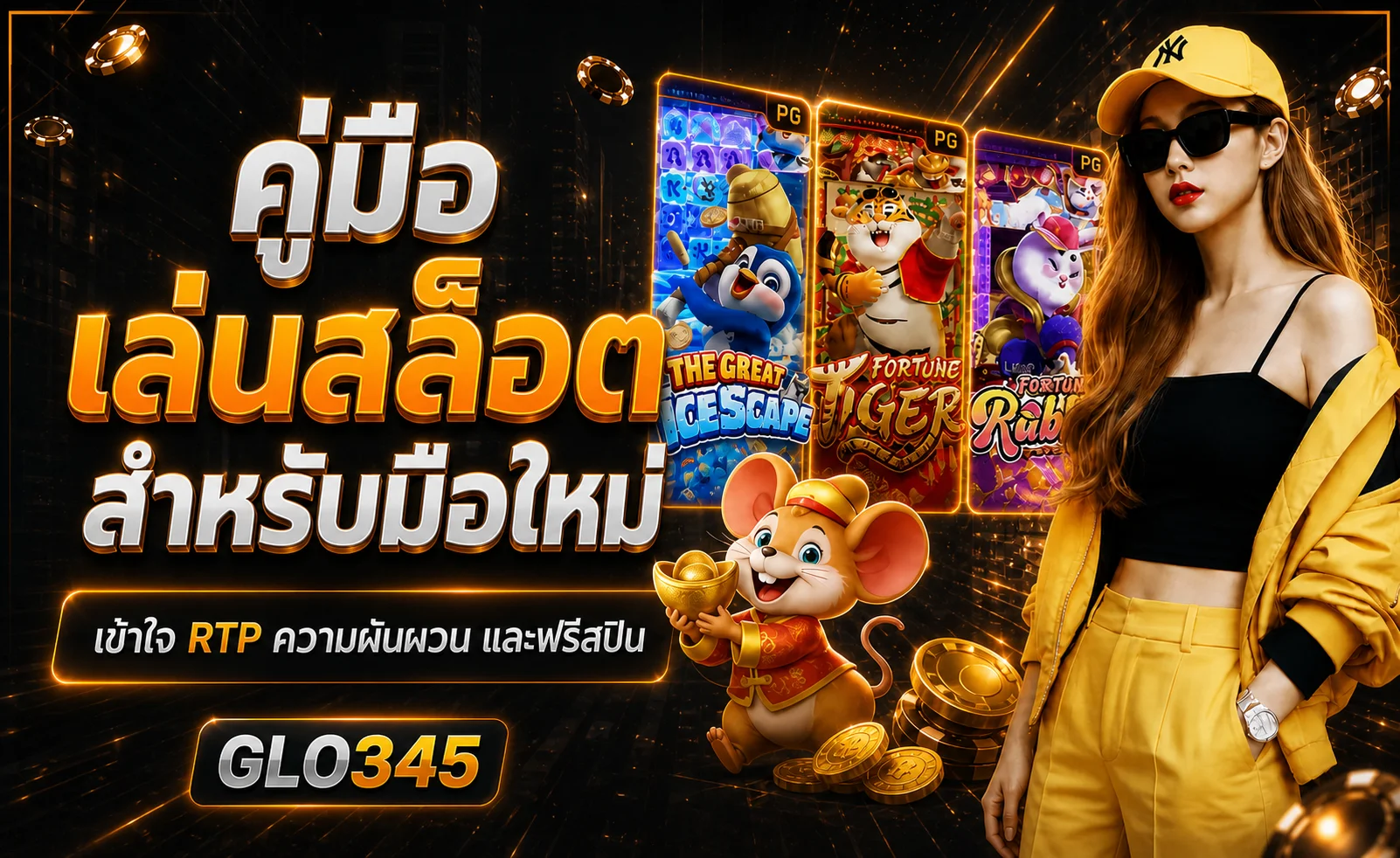 GLO345 คู่มือเล่นสล็อตสำหรับมือใหม่ เข้าใจ RTP และฟรีสปิน